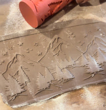 Load image into Gallery viewer, #011-Mountain Range Texture Roller (SHIPS FREE in lower 48)