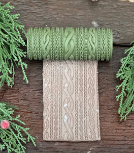 #020-Cable Rib Stitch pattern Texture Roller *FREE SHIPPING* in US