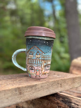 Load image into Gallery viewer, #026 Wandering at Dusk Tumbler with Lid &amp; Handle
