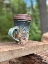 Load image into Gallery viewer, #026 Wandering at Dusk Tumbler with Lid &amp; Handle
