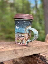 Load image into Gallery viewer, #026 Wandering at Dusk Tumbler with Lid &amp; Handle
